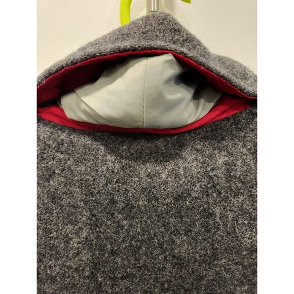 Pendleton Jacket Mens Medium Gray 100% Virgin Wool Vintage Long Winter Preppy - Picture 4 of 10